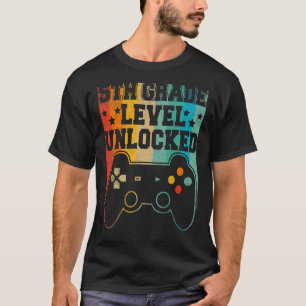 Camiseta Voltar ao Jogo de Vídeo Desbloqueado do Nível 5 da