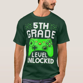 Camiseta Voltar ao Jogo de Vídeo Desbloqueado do Nível 5 da