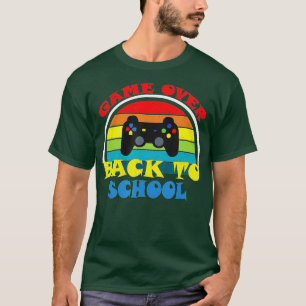 Camiseta Voltar ao Jogo Engraçado da Escola sobre o Profess