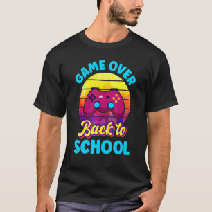 Camiseta Voltar ao Jogo Escolar sobre Controle de Estudante