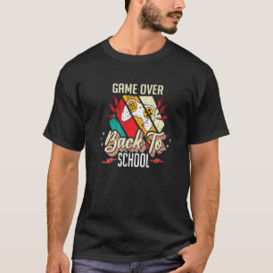 Camiseta Voltar ao Jogo Escolar sobre Controle de Estudante