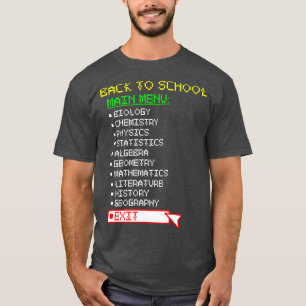 Camiseta Voltar ao Menu Principal da Escola Sair do Humor d