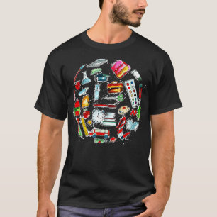 Camiseta Voltar ao Objeto Realista Escolar