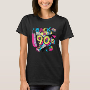 Camiseta Voltar aos Looks dos Anos 90 Festa de Fantasia Ret
