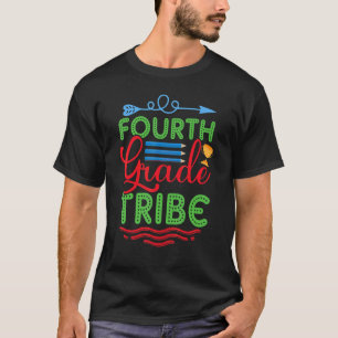 Camiseta Voltar às Aulas 4ª Série Tribo 1º Dia Escola Profe