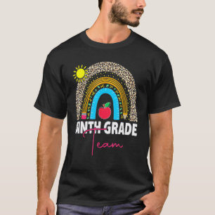 Camiseta Voltar às Aulas Equipe do Nono Ano Primeiro Dia de