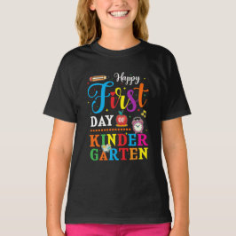 Camiseta Voltar às aulas, jardim de infância