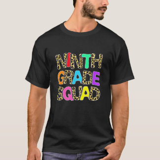 Camiseta Voltar às Aulas Turma do 9º Ano Leopardo Nono Ano