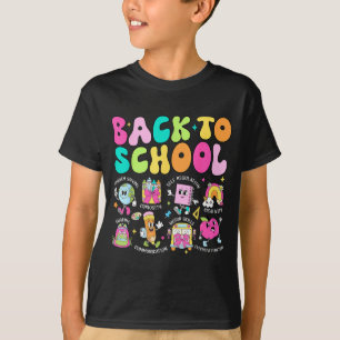 Camiseta Voltar às coquetes professoras jardim de infância