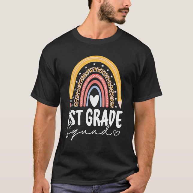Camiseta Voltar às Cores do Arco-Íris da Escola 1º Primeira (Frente)