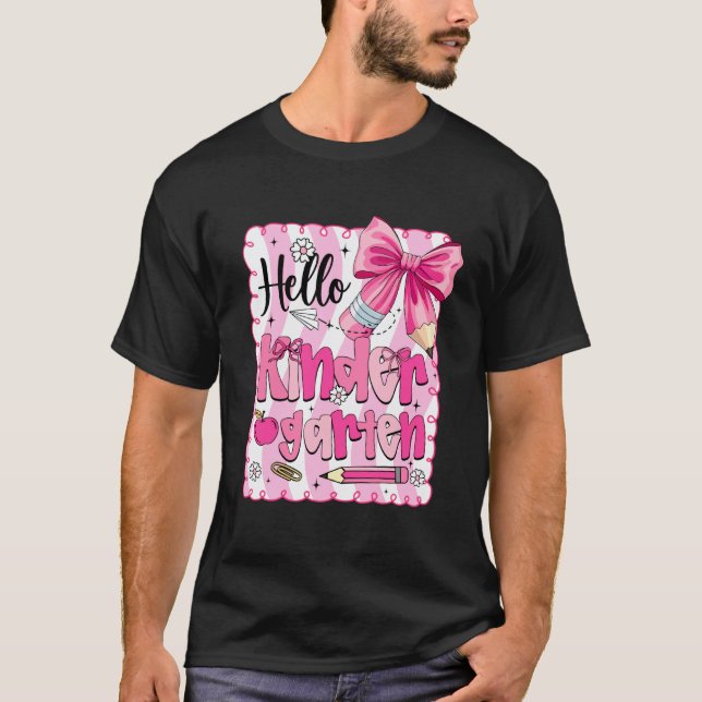 Camiseta Voltar às Escolas Maternal Coquette Arco de Lápis  (Frente)