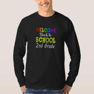 Camiseta Voltar às Escolas Segundo Dia Da Segunda Série Olá