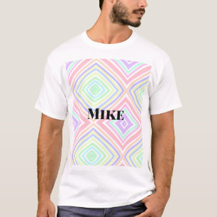 Camiseta Voltar às listras coloridas do arco-íris adicionar