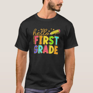 Camiseta Voltar às Olá da Equipe da Primeira Série 1ª Série