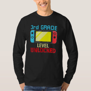 Camiseta Voltar às Video Games da Escola desbloqueado nível