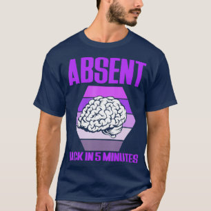 Camiseta Voltar Em 5 Minutos Sensibilização Para A Epilep