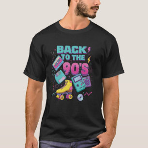 Camiseta Voltar para os Patins de Roda Fita Cassete Retro d