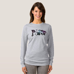 Camiseta Voltar para trás Capa longa feminina
