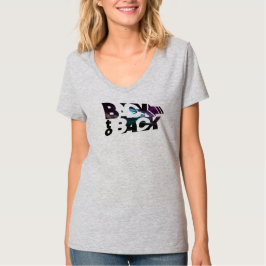 Camiseta Voltar para trás | Pescoço-V feminino