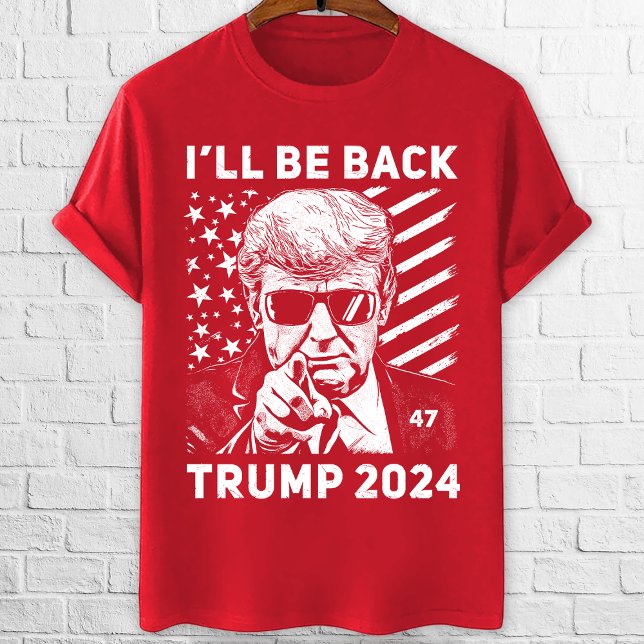 Camiseta Voltarei a Trump 2024 a favor das eleições (Criador carregado)