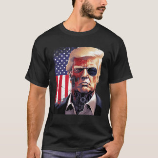 Camiseta Voltarei Trump 2024 Legal Donald Trump Robot Cy