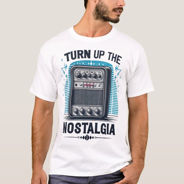 Camiseta VOLTE À NOSTALGIA: Uma Viagem Vintage (Frente)