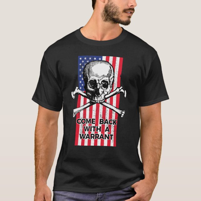 Camiseta Volte Com Um Mandado segundo De Direitos De Arma P (Frente)