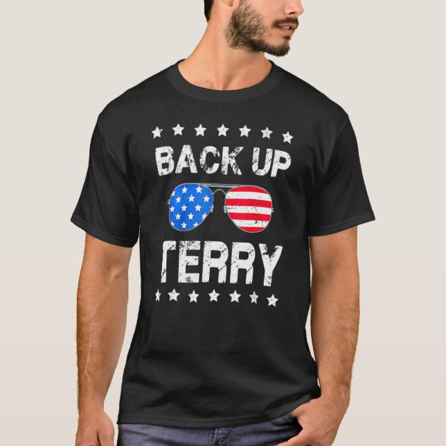 Camiseta Volte Para Terry 4 De Julho, Usa Bandeira Óculos D (Frente)