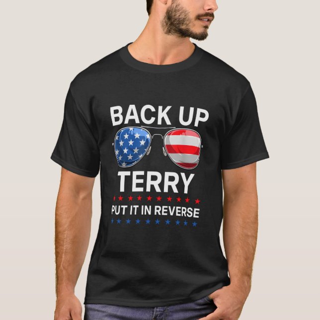 Camiseta Volte Terry Coloque Em Ré 4 De Julho (Frente)
