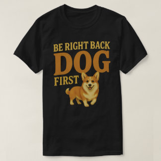 Camiseta Volto Já Cachorro Primeiro Presente de Amante de C