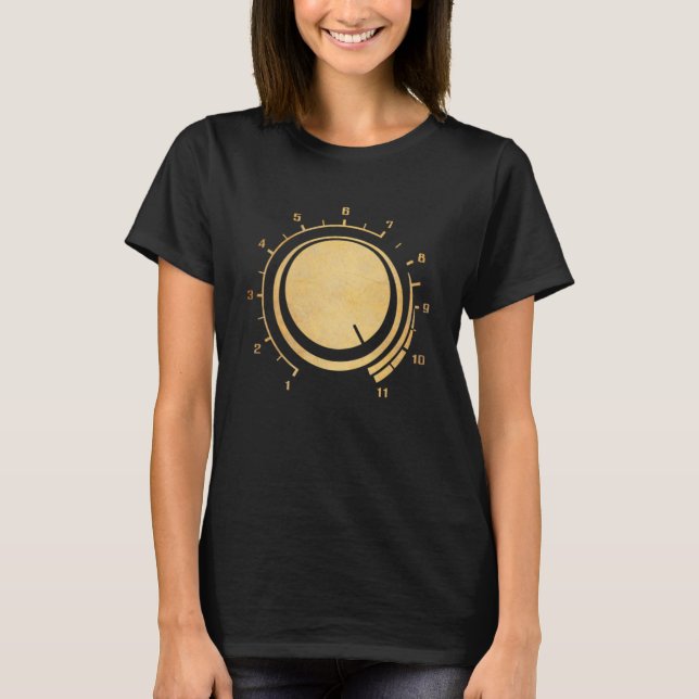 Camiseta Volume do violão até 11 (Frente)