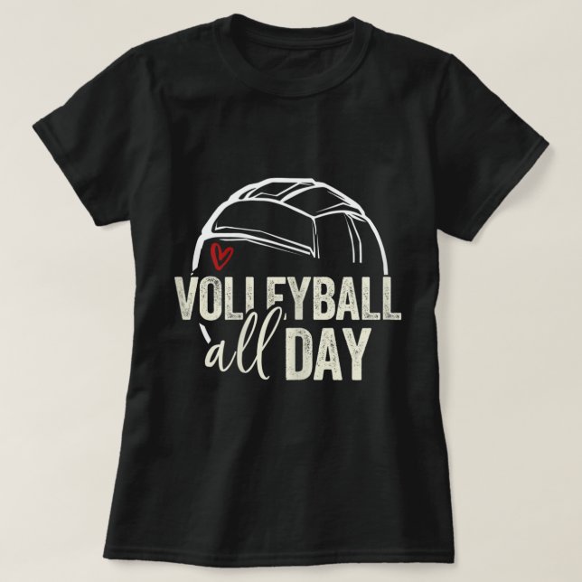 Camiseta Volumes Gráficos de Voleibol Feminino (Frente do Design)