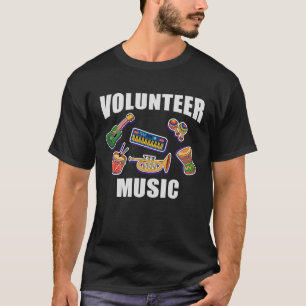 Camiseta Voluntariado Dia de Música Voluntário Melhor Volun
