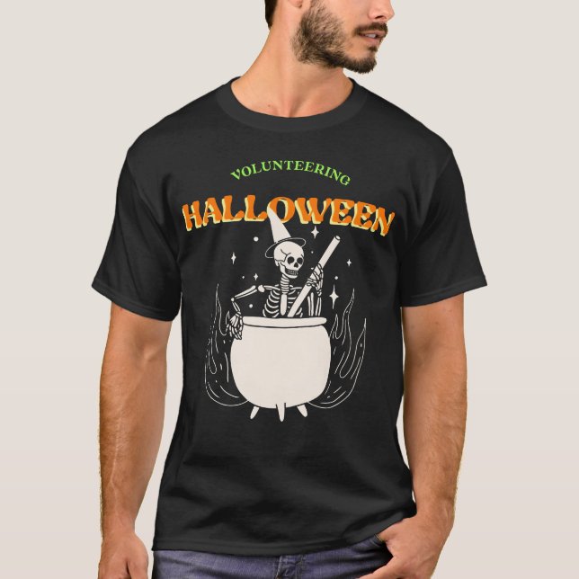 Camiseta Voluntariando os amigos do Halloween (Frente)