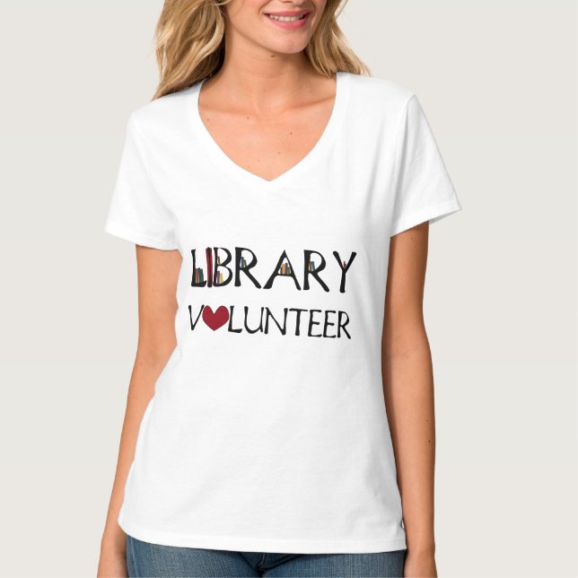 Camiseta Voluntário da biblioteca (Frente)