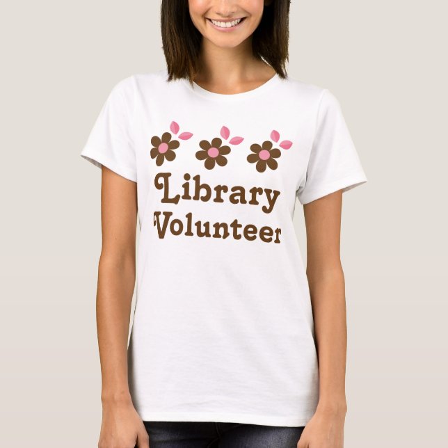 Camiseta Voluntário da biblioteca (Frente)
