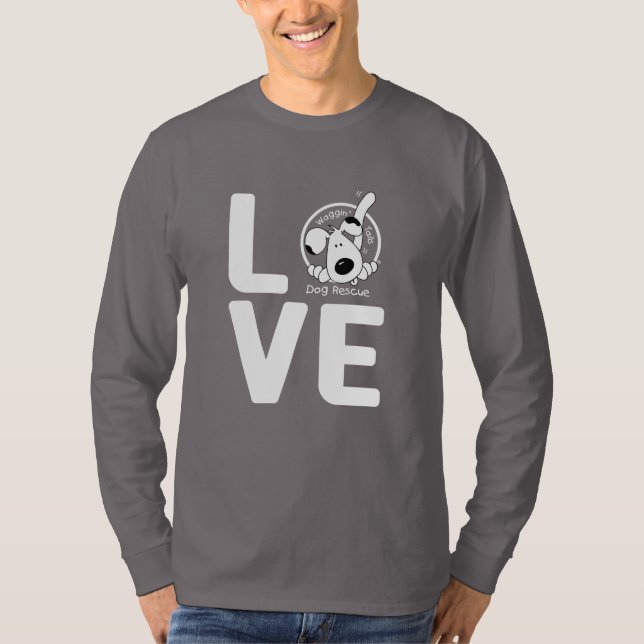 Camiseta VOLUNTÁRIO das caudas de Waggin do AMOR - (Frente)
