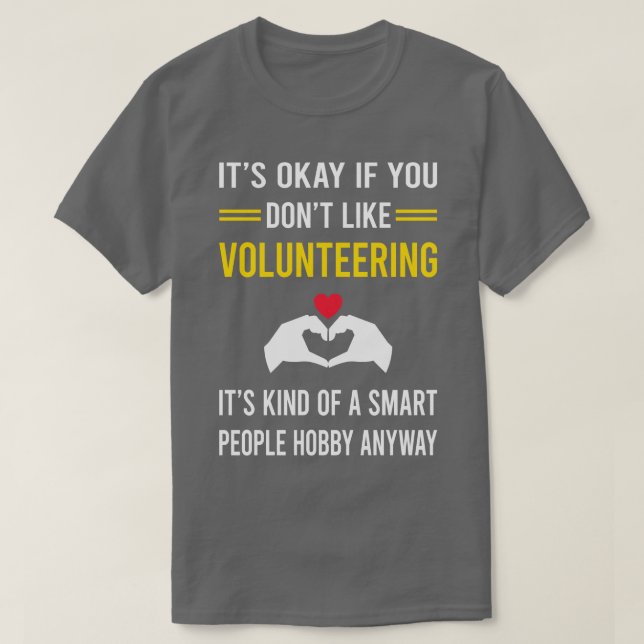 Camiseta Voluntário para o Hobby do Smart Pessoas (Frente do Design)