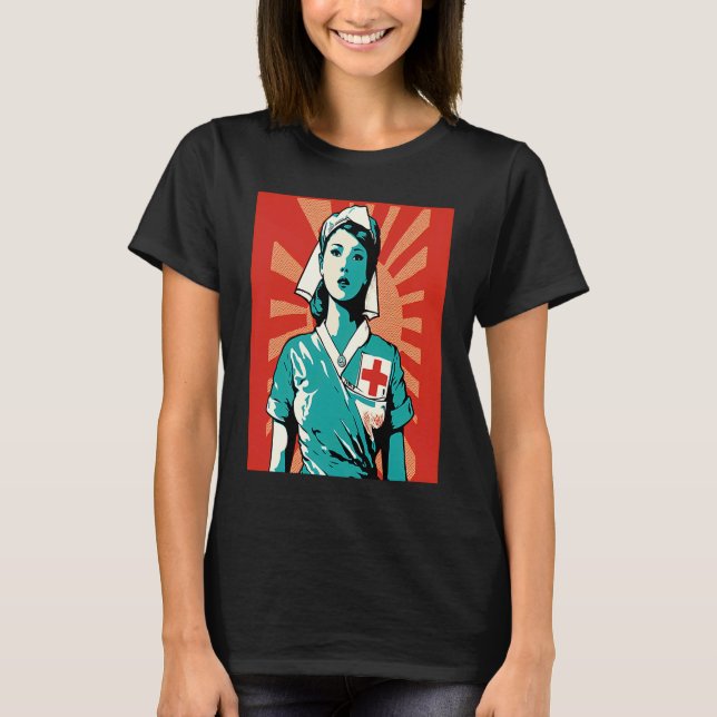 Camiseta Volunteerism Awareness Retro Volunteer Nurse  1 (Frente)