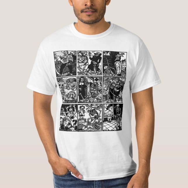 Camiseta Vom Totentanz Anno a dança do t-shirt da morte (Frente)