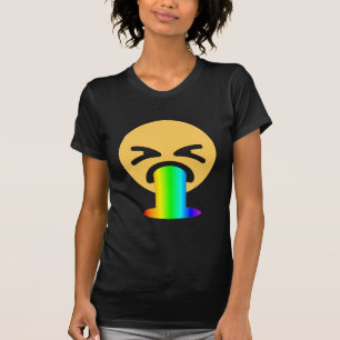 Camiseta vômito do arco-íris emoji