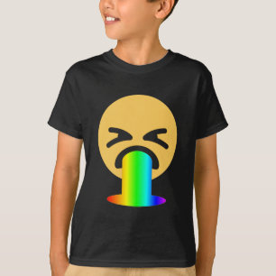 Camiseta vômito do arco-íris emoji