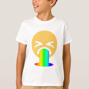 Camiseta vômito do arco-íris emoji