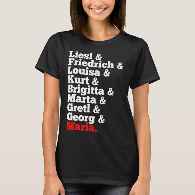 Camiseta Von Trapp Family Singers Sound Of Music (Frente)