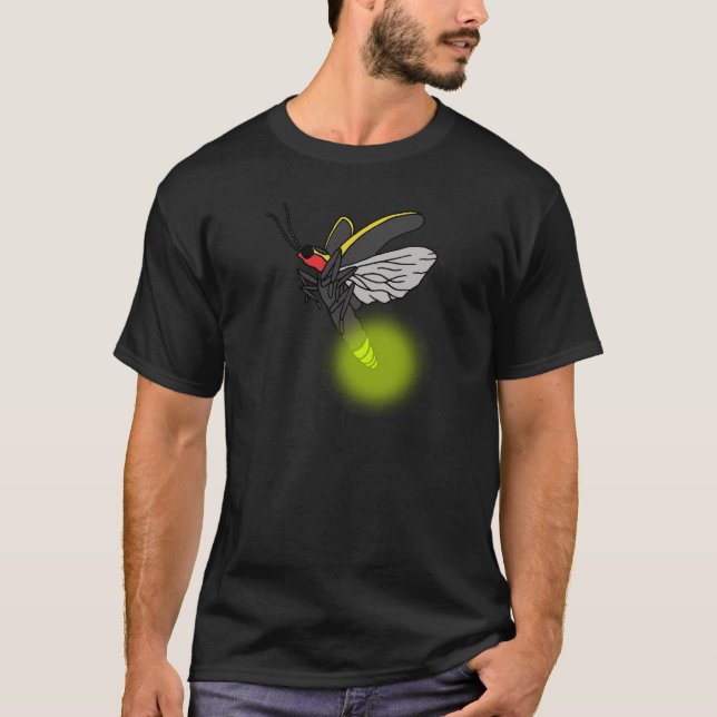Camiseta vôo 2 do inseto de relâmpago iluminado (Frente)