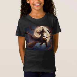 Camiseta Voo à Lua das Bruxas de Bruxas Steampunk