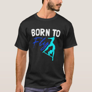 Camiseta Voo aéreo Nascer para voar pelo dançarino da seda