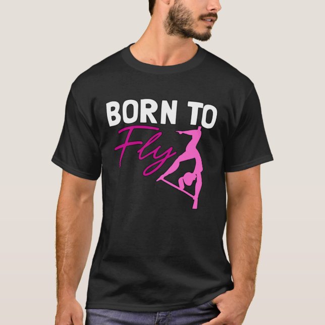 Camiseta Voo aéreo Nascer para voar pelos eteristas bailari (Frente)