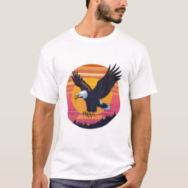 Camiseta Voo Alto Sem Soar - Gráfico Retroativo do Sunset