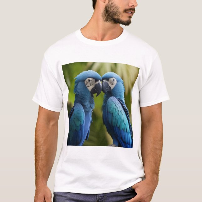 Camiseta Voo Azul: Arara Azul (Frente)